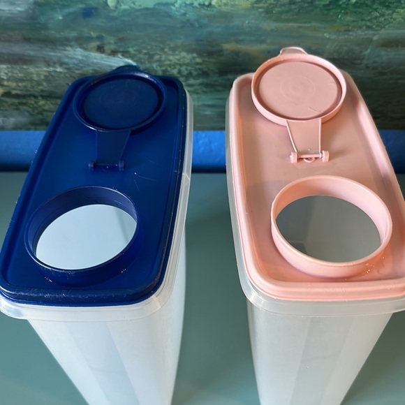 Tupperware Kitchen Two Vintage Tupperware Cereal Rice Flour Storage